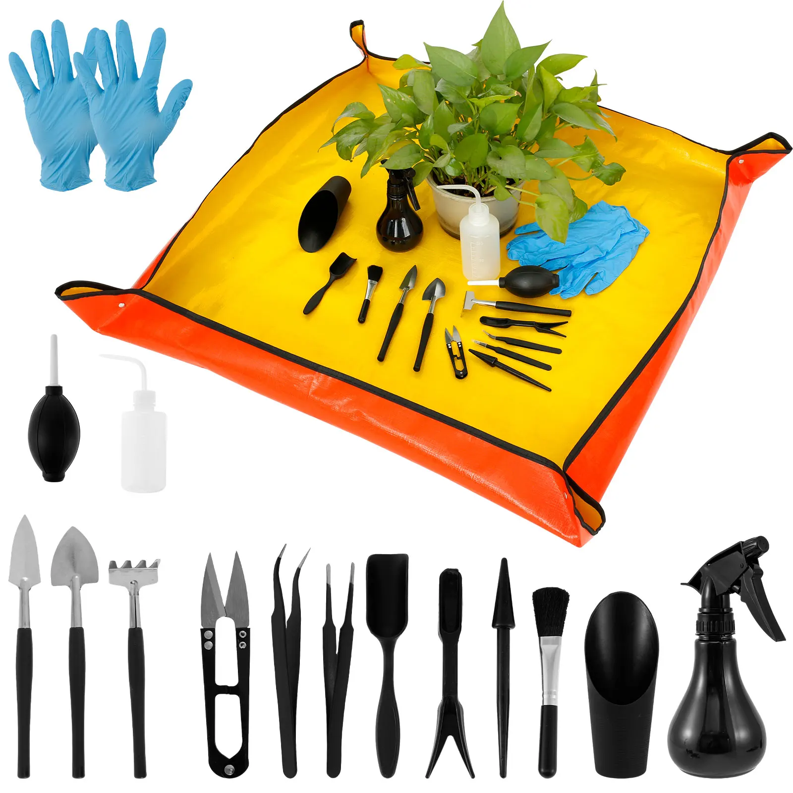 Bonsai Garden Indoor - 13/16Pcs 정원 즙이 많은 식물 도구