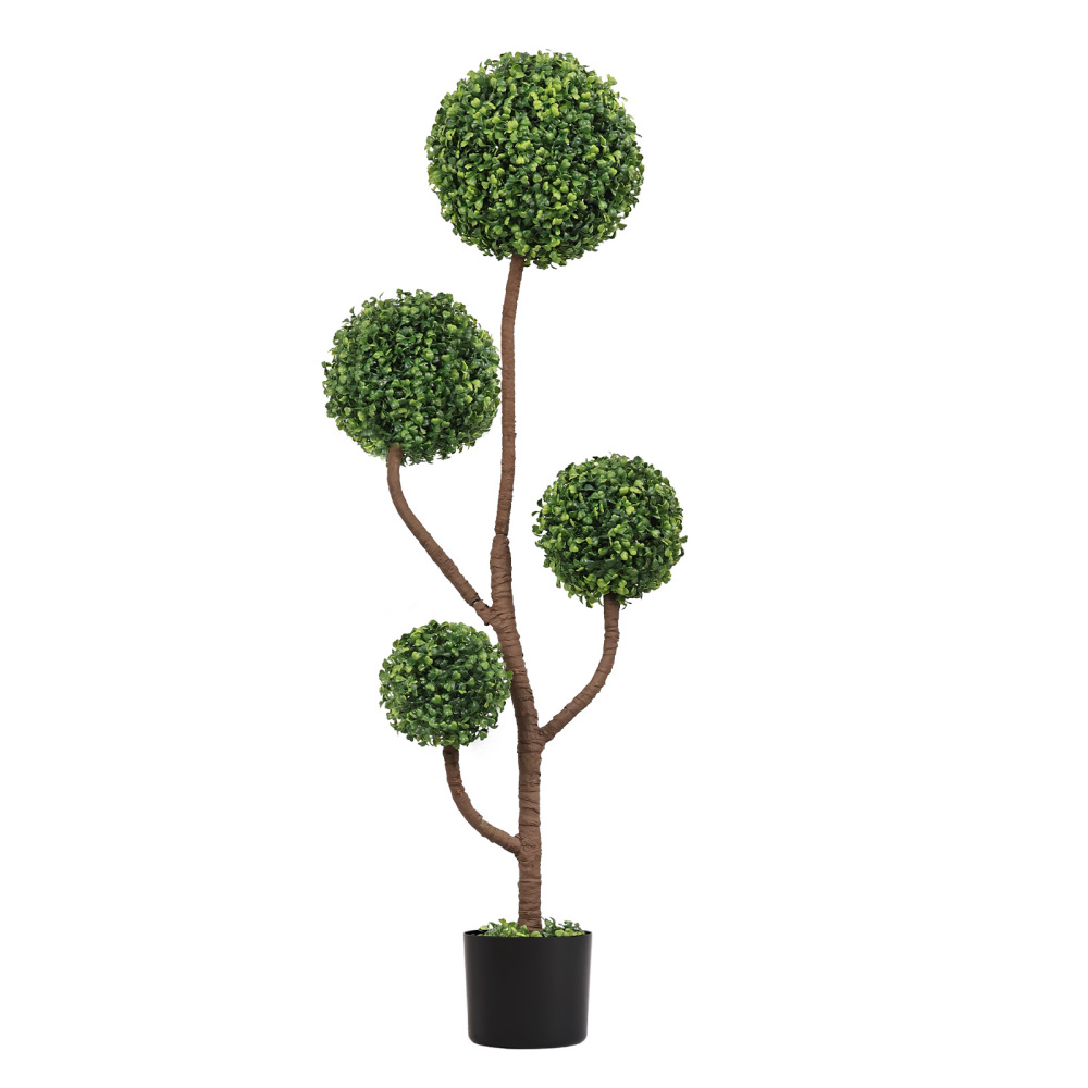 4피트 높이의 인조 박스우드 토피어리 나무, 화분에 담 - Bonsai Garden Indoor 리뷰 및 가격