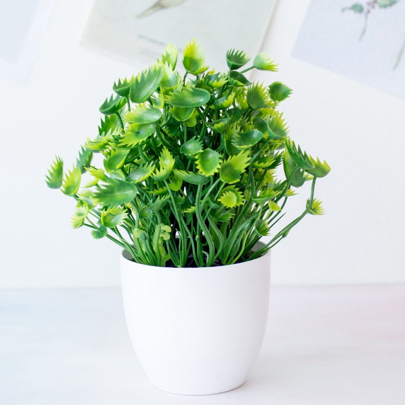 1개 녹색 인조 식물 플라스틱 분재 장식품 가정 정원  - Bonsai Garden Desk 리뷰 및 가격